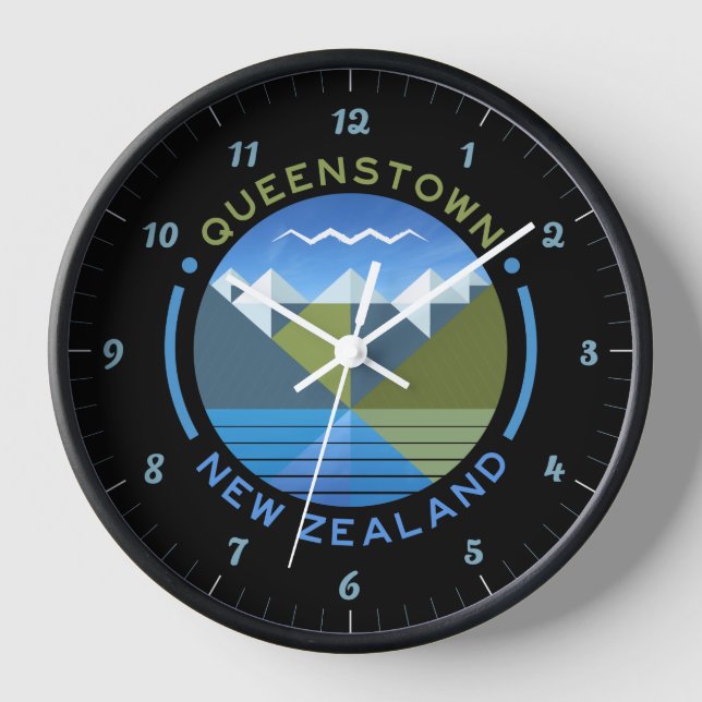 QUEENSTOWN NEW ZEALAND CLOCK (Front)