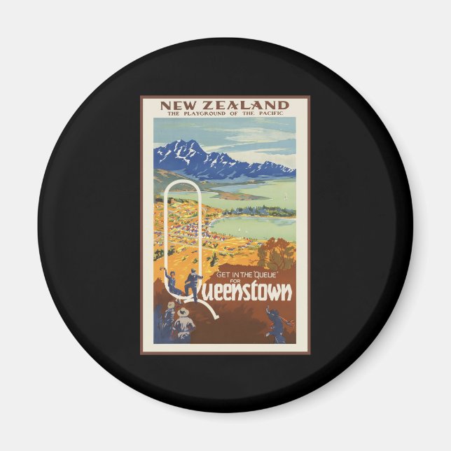 Queenstown New Zealand Magnet (Front)