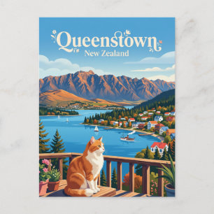 Queenstown New Zealand Postcard