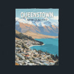Queenstown New Zealand Travel Art Vintage Fleece Blanket<br><div class="desc">Queenstown retro vector travel design. It sits on the shores of the South Island’s Lake Wakatipu,  set against the dramatic Southern Alps.</div>