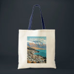 Queenstown New Zealand Travel Art Vintage Tote Bag<br><div class="desc">Queenstown retro vector travel design. It sits on the shores of the South Island’s Lake Wakatipu,  set against the dramatic Southern Alps.</div>