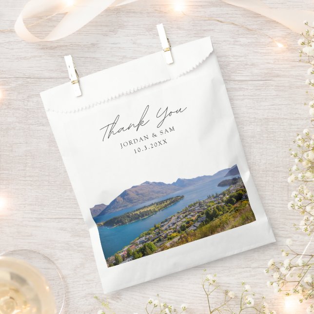 Queenstown Wedding Favour Thank You Bags (Clipped)