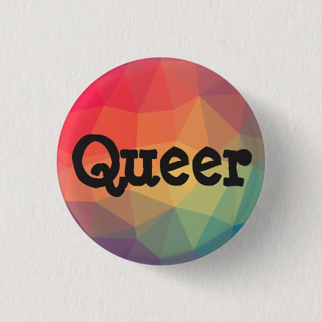 Queer 3 Cm Round Badge (Front)