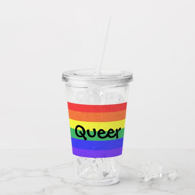 Queer Acrylic Tumbler (Back Ice)