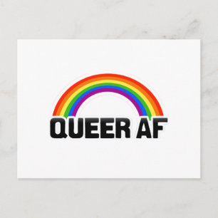 QUEER AF POSTCARD