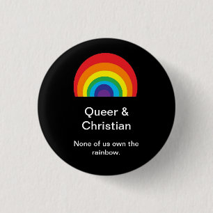 Queer and Christian 3 Cm Round Badge