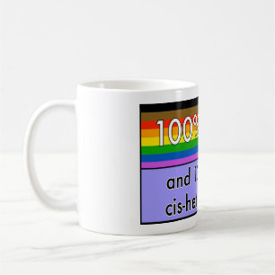 Queer and over cishet nonsense mug