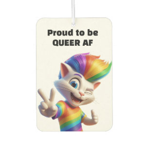 Queer Cat Car Air Freshener