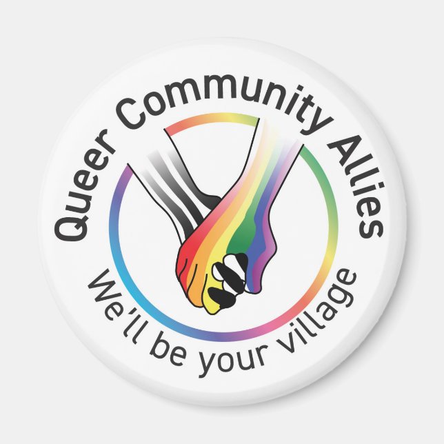 Queer Community Allies Magnet (Front)