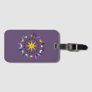 Queer Crescent Pride Moons Luggage Tag
