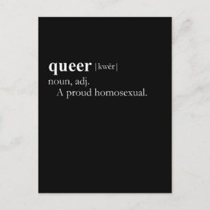 QUEER (definition) Postcard
