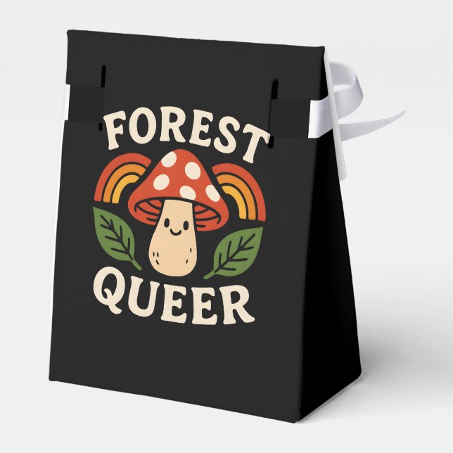 Queer Forest Nature Aesthetic Design Favour Box (Back Side)