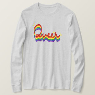 Queer Glitter Pride Rainbow T-Shirt