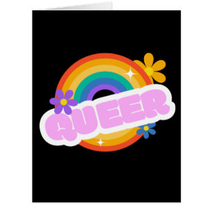 Queer. LGBT+Pride. card