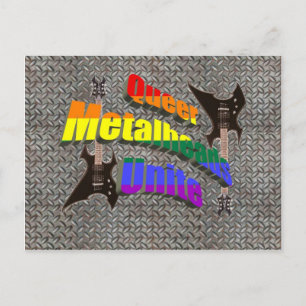Queer Metalheads Unite Postcard