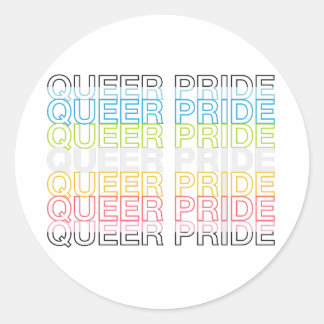 Queer Pride Classic Round Sticker