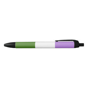 Queer Pride Flag Black Ink Pen