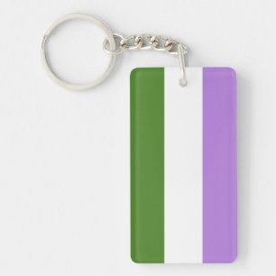 Queer Pride Flag Key Ring