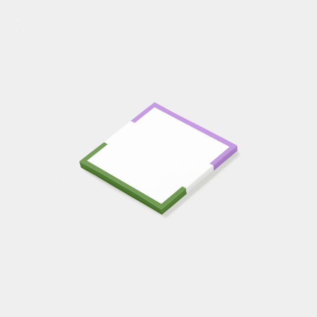 Queer Pride Flag Post-it Notes (Angled)