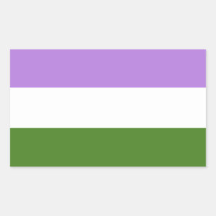 Queer Pride Flag Rectangular Sticker