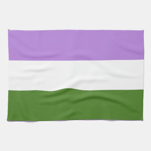 Queer Pride Flag Tea Towel (Horizontal)