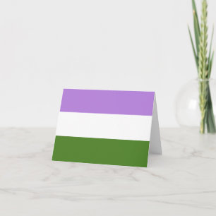 Queer Pride Flag Thank You Card