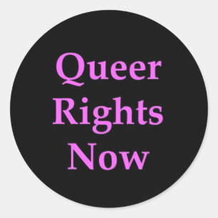 Queer Rights now Sticker
