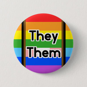 Queer SCV Pronoun Button They Them