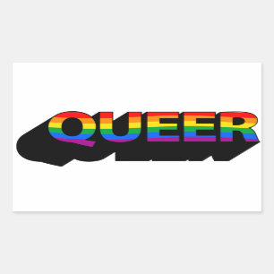 QUEER T-Shirt Rectangular Sticker