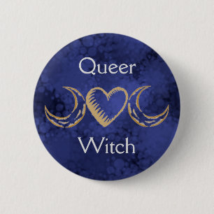 Queer Witch 6 Cm Round Badge