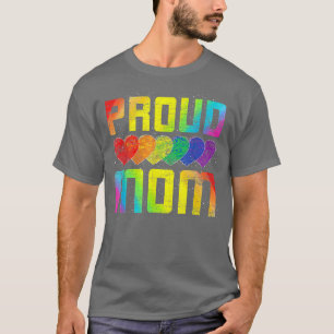 Queer Women Gifts Proud Mom Lesbian LGBTQ Pride Mo T-Shirt