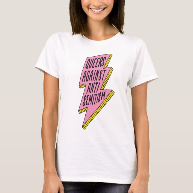 Queers Against Antisemitism T-Shirt (Front)