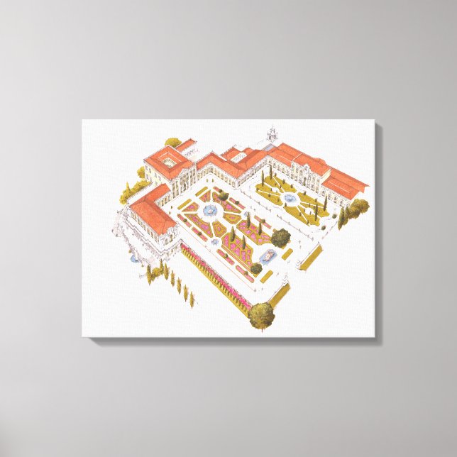 Queluz National Palace. Lisboa Portugal Canvas Print (Front)