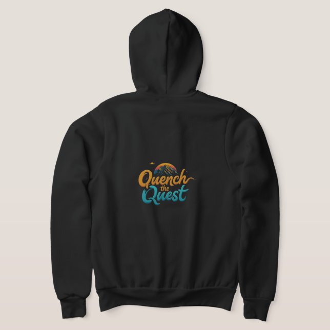"Quench the Quest" Full-Zip Hoodie T-Shirt (Laydown Back)