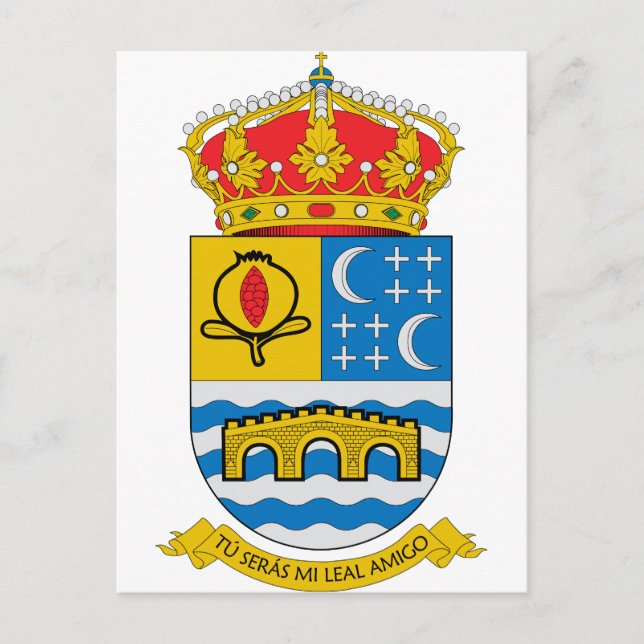 Quentar (Spain) Coat of Arms Postcard (Front)