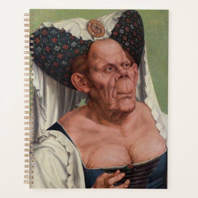 Quentin Matsys - A Grotesque Old Woman Planner (Front)