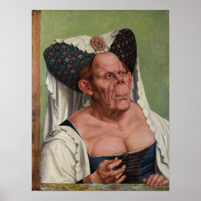 Quentin Matsys - A Grotesque Old Woman Poster (Front)