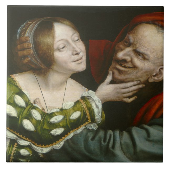 Quentin Matsys - Ill-Matched Lovers Tile (Front)