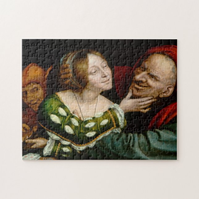 Quentin Matsys - Matched Lovers Jigsaw Puzzle (Horizontal)