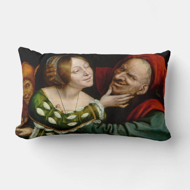 Quentin Matsys - Matched Lovers Lumbar Cushion (Front)