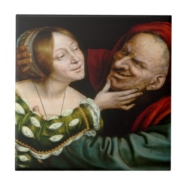 Quentin Matsys - Matched Lovers Tile (Front)