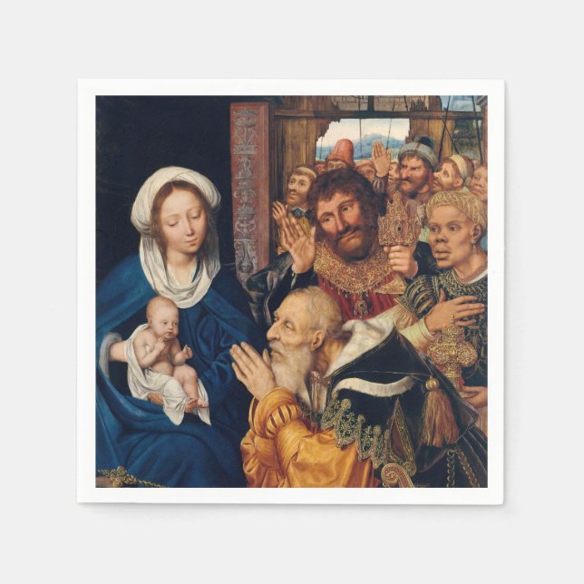 Quentin Matsys - The Adoration of the Magi Napkin (Front)