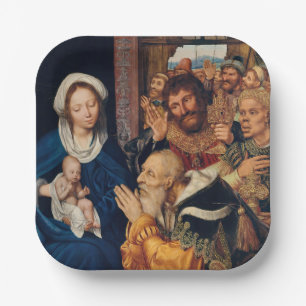 Quentin Matsys - The Adoration of the Magi Paper Plate