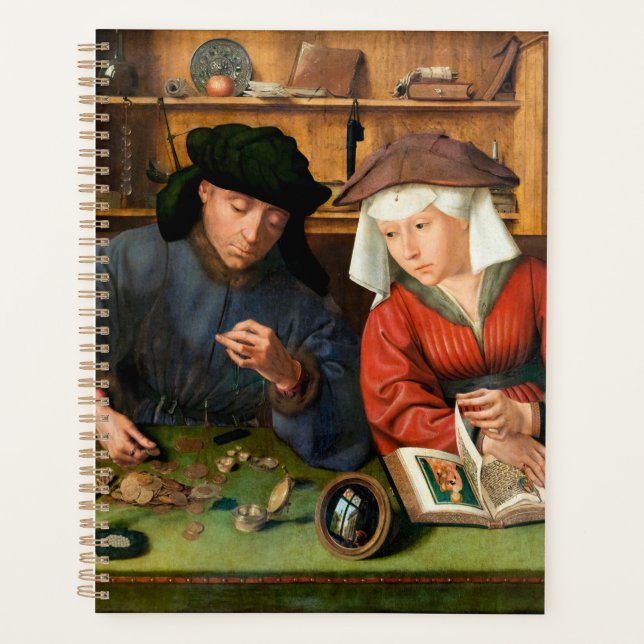 Quentin Matsys - The Moneylender and His Wife Planner (Front)