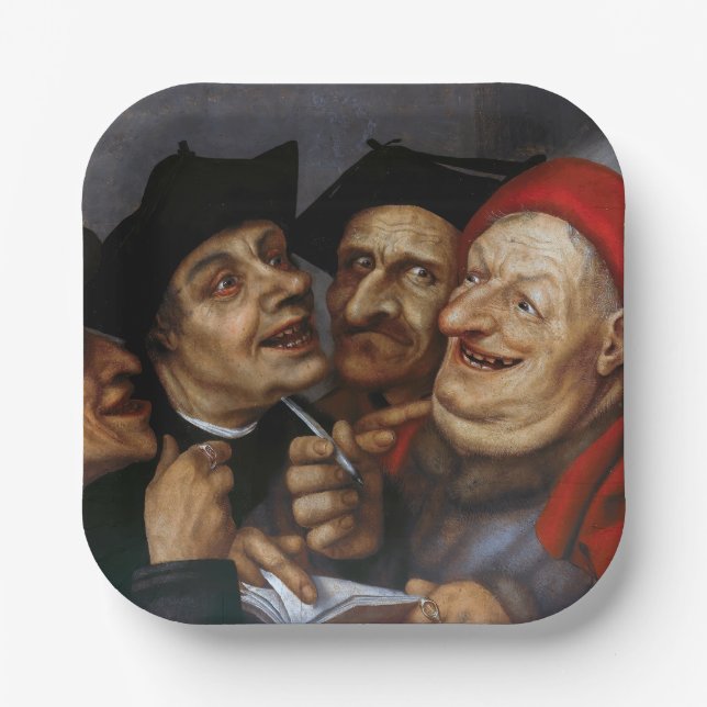 Quentin Matsys - The Purchase Agreement Paper Plate (Front)