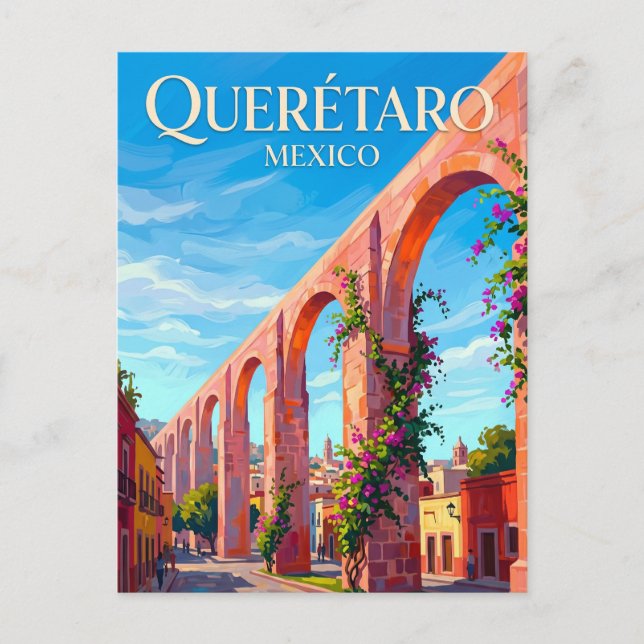 Querétaro City Mexico Postcard (Front)