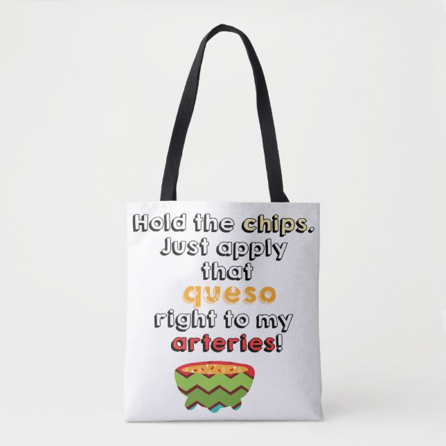 Queso Lover  Tote Bag (Front)