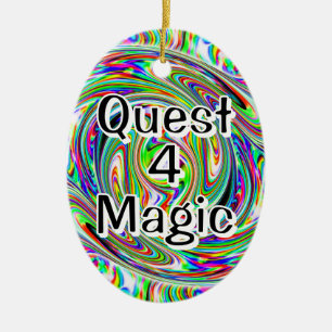 Quest 4 Magic ( you may change the words ) Ceramic Tree Decoration