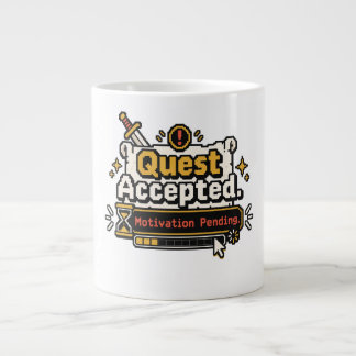 Quest Accepted Motivation Pending Funny Gamer mug