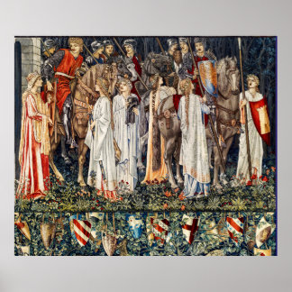 Quest for Holy Grail, Arming,Departure of Knights Poster